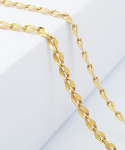 Kalung Emas Polos Gelombang Cinta