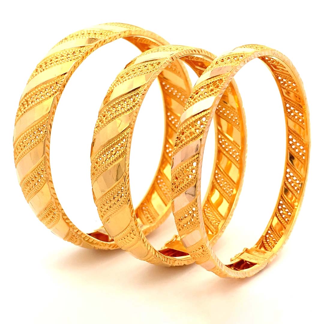 Gelang Emas Bangkok Zebra Kerawang