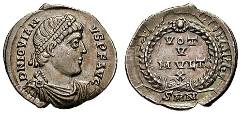 Koin siliqua perak - By Classical Numismatic Group, Inc. http://www.cngcoins.com, CC BY-SA 3.0, https://commons.wikimedia.org/w/index.php?curid=380128