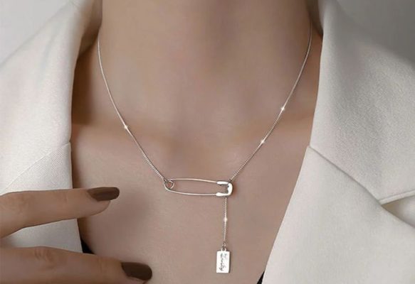 safety pin necklace